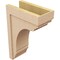 Ekena Millwork 8"W x 16"D x 24"H Classic Warren Rough Cedar Woodgrain TimberThane Corbel, Primed Tan CORUR08X16X24WARRCPR - alternate 4